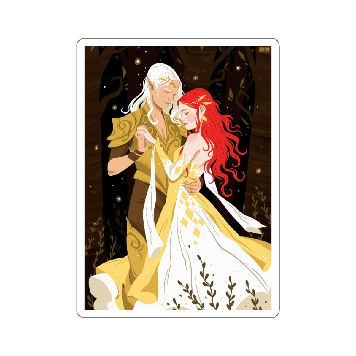 Lara and Ever - Samhain Dance Sticker