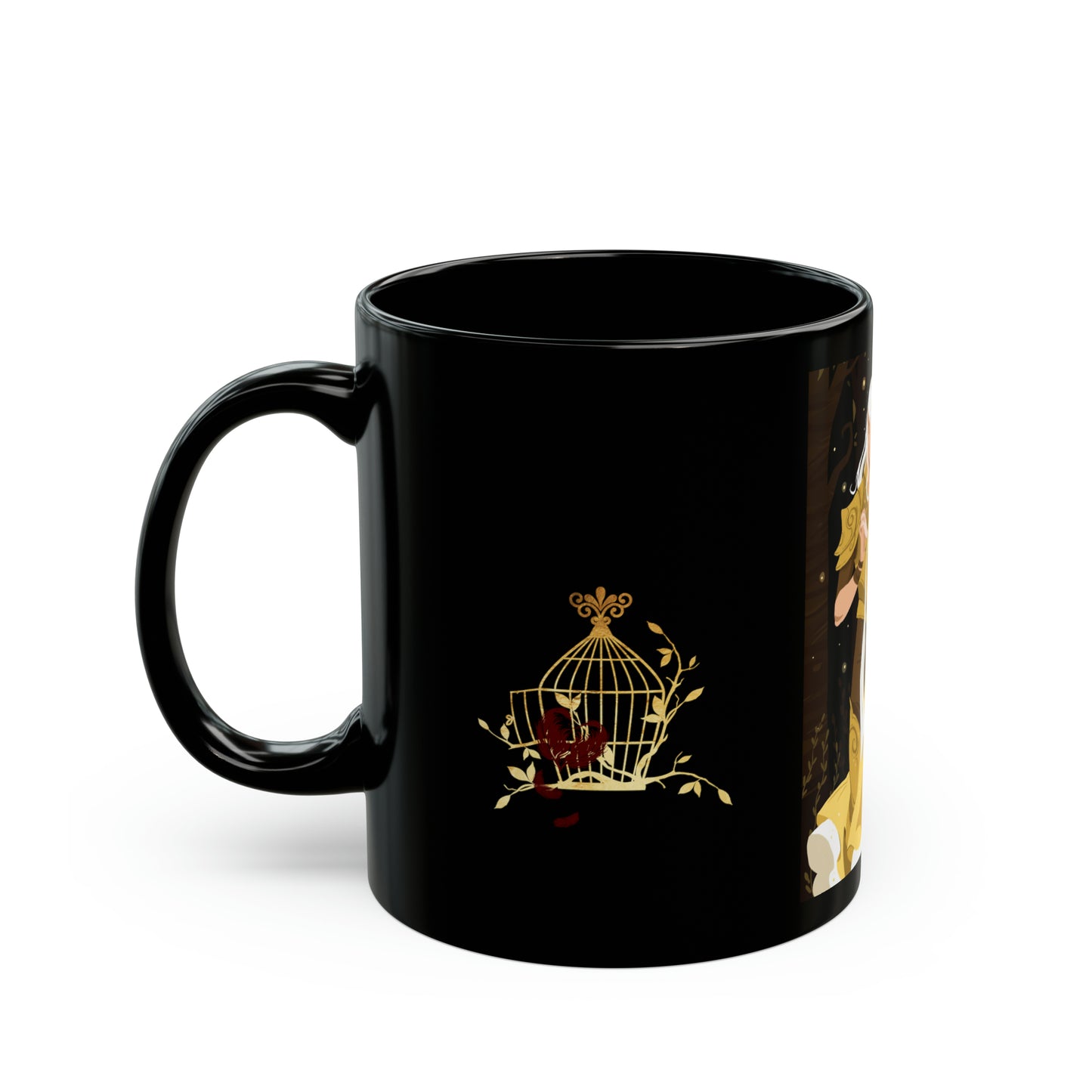 Lara and Ever - Samhain Dance Black Mug