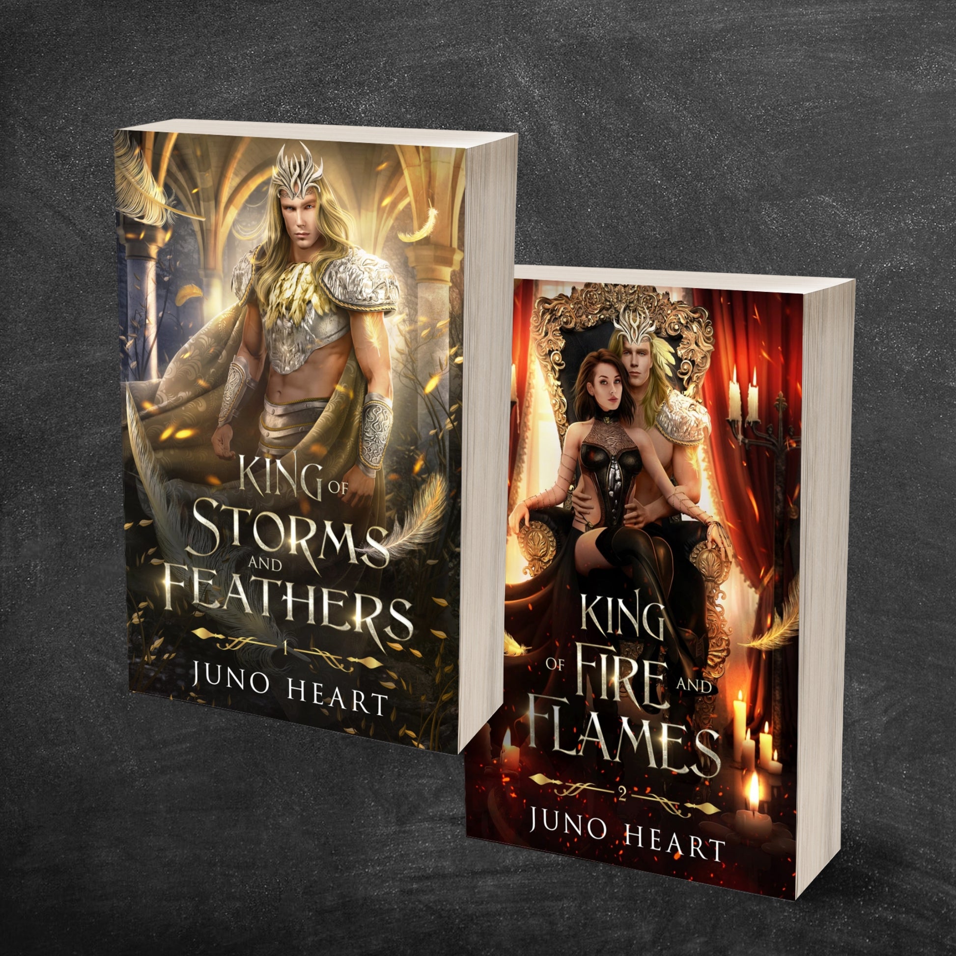 Fae king and queen paperback edition bundle Courts of the Star Fae Realms by Juno Heart