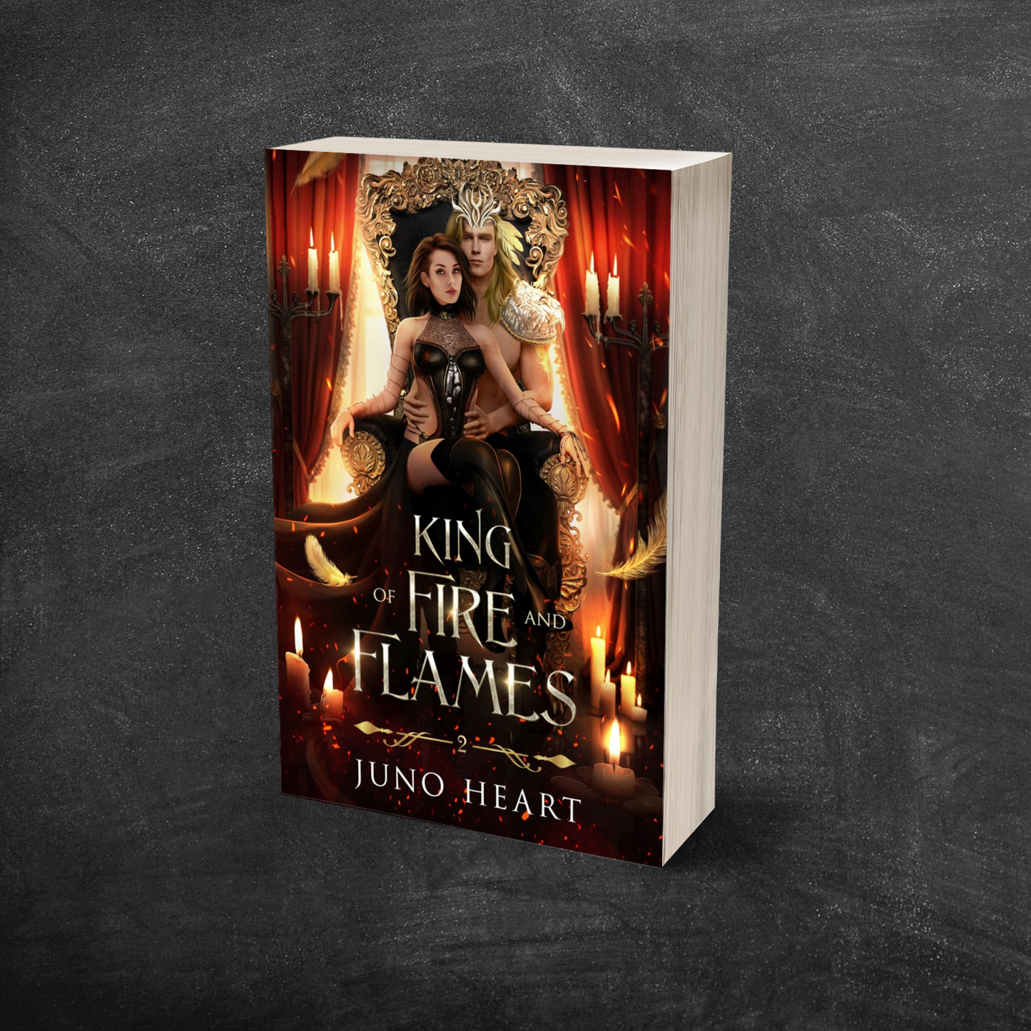 Fae King and Queen special edition King of Fire and Flames paperback with full-color character artwork inside