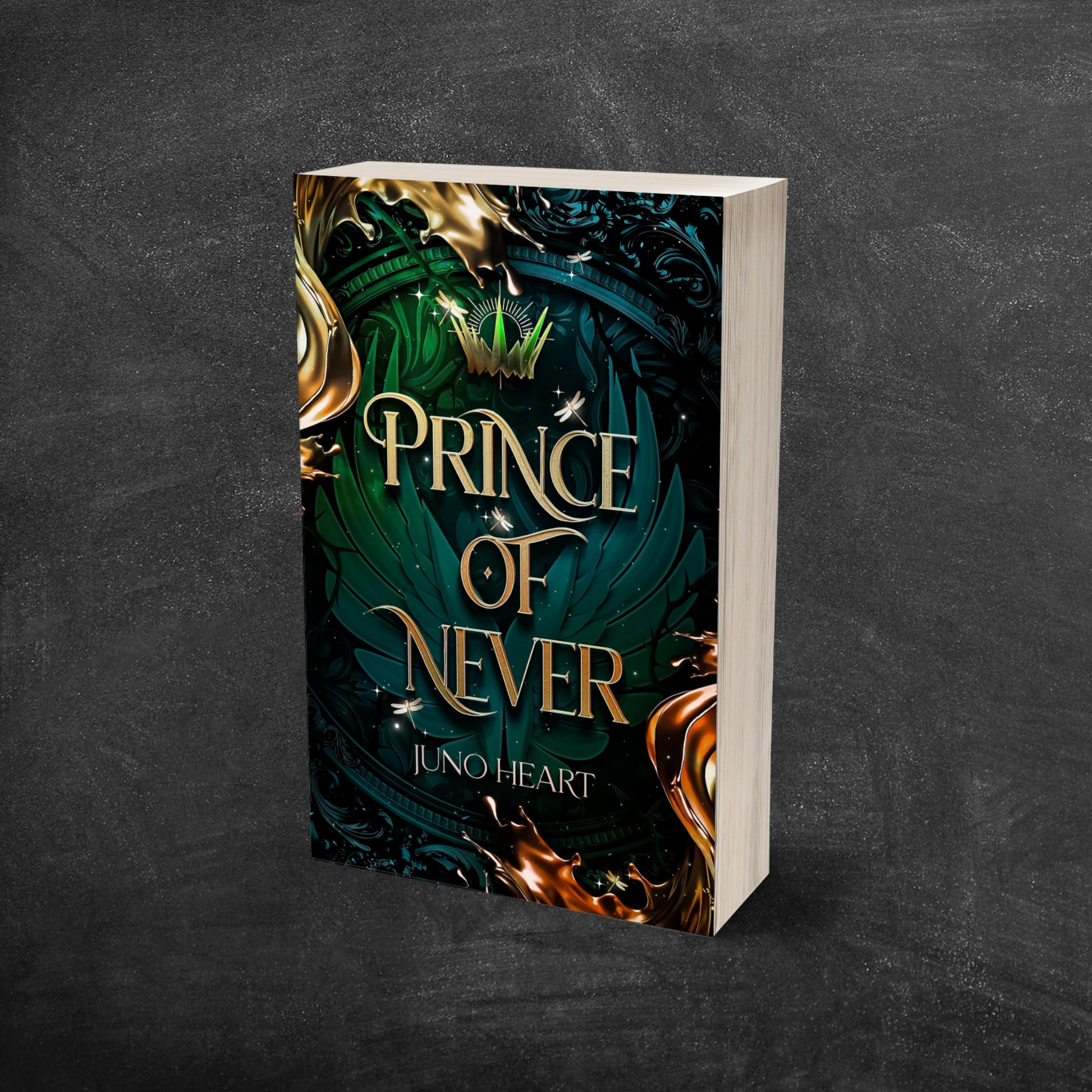 Prince of Never paperback. A swoony fae fantasy romance book. 