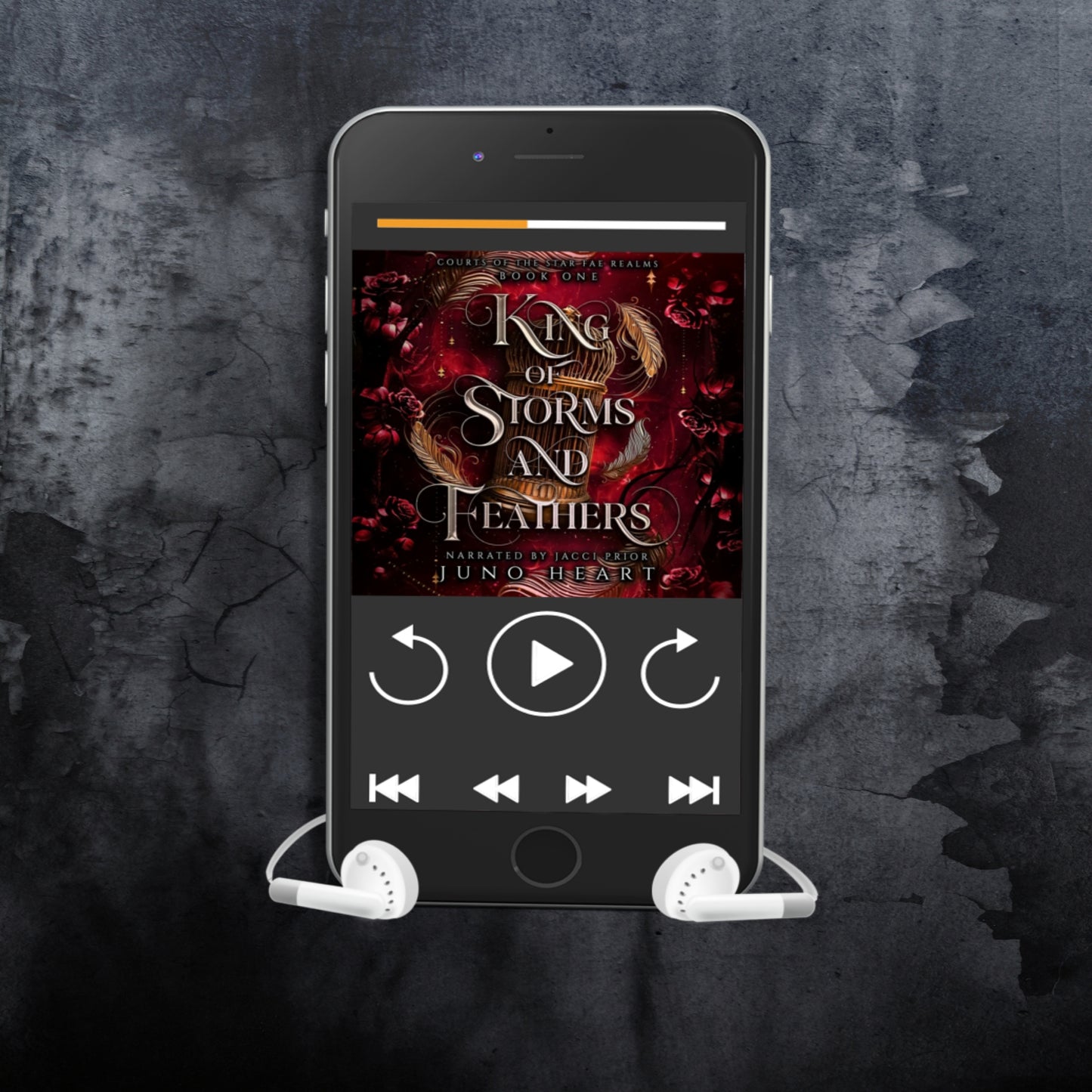 King of Storms and Feathers Audio Book, a dark fae fantasy romance